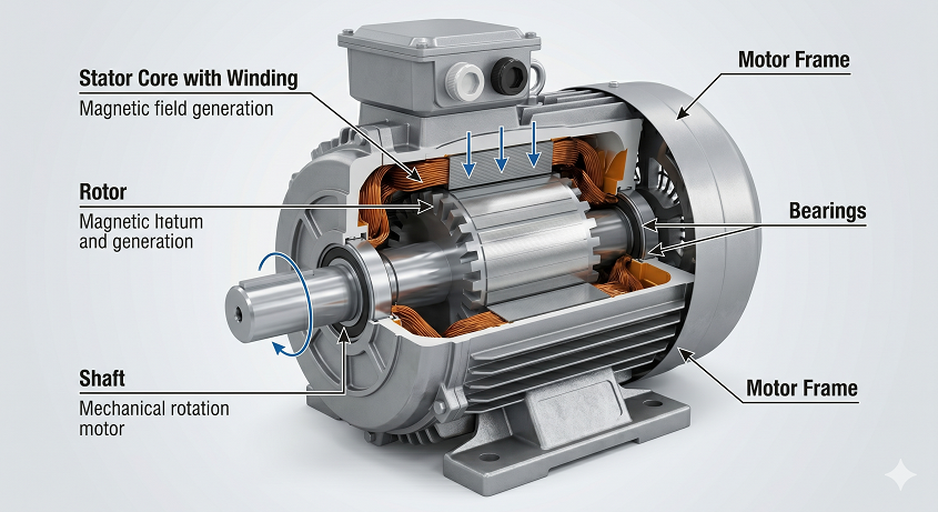Quy Trình Sản Xuất Motor Điện